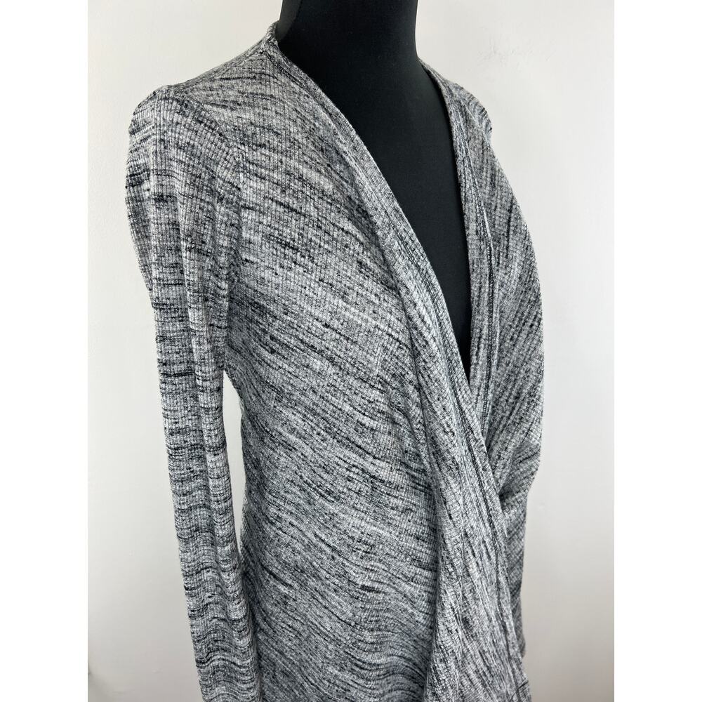 Three Dots Gray Asymmetric Wrap Front Draped Long… - image 3